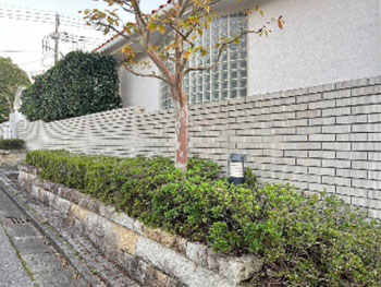 千葉県千葉市緑区Ｙ様邸　擁壁洗浄工事